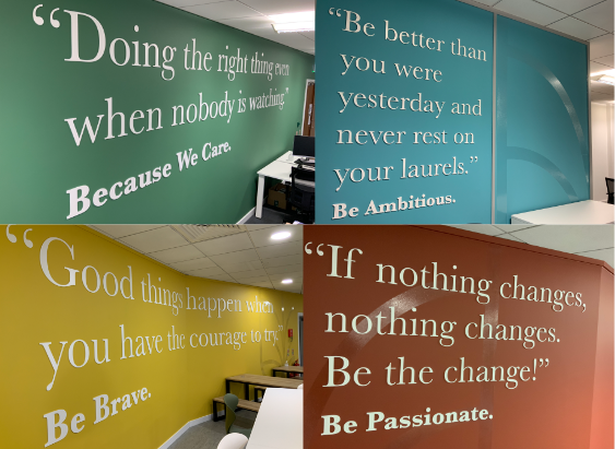 walls mobile vision and values, Vision and Values